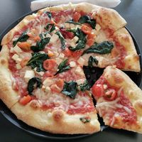 Vegan tofu pizza! at Hops & Pie in Denver