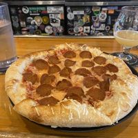 Vegan pepperoni   at Hops & Pie in Denver