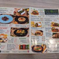 Menu at Vegan World Kebab  in Warsaw