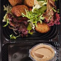 Falafel with Mushroom Filling at Big Chefs Tünel in Istanbul