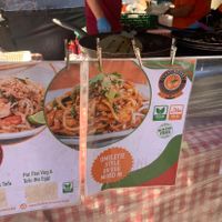 Vegan pad Thai option  at Thai House Market in South East London