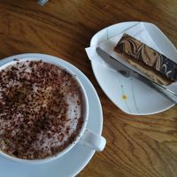 Oat Mocha & Millionaire Shortbread at Ripples Tearoom and Gifts in Fort Augustus
