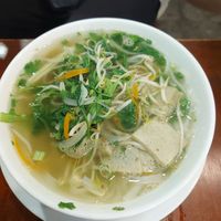 Pho with fake beef at Hương Quán in Hanoi