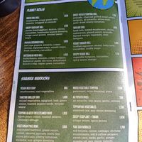 Vegetarian menu at Hero Restaurant  in Nairobi