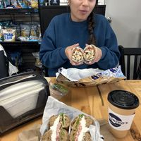   at Goldbergs Famous Bagels in East Hampton