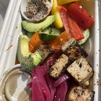 Mykonos quinoa bowl with tofu and avocado   at Green Leaf Kitchen in Fairplay