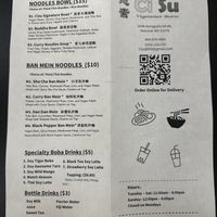 They include the main components of each dish on this menu.  at Cisu Vegan House in Hanover