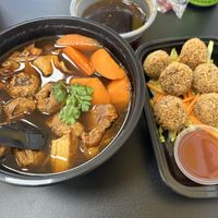 The spicy wontons didn’t make it to picture time  at Cisu Vegan House in Hanover