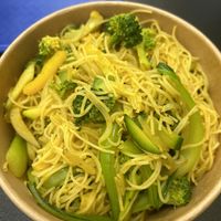 Singapore stylerice noodles  at Cisu Vegan House in Hanover