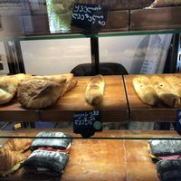 Clearly labeled vegan items   at QooQy Bakery in Tbilisi