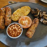 Veggie breakfast (minus the eggs) at The Valley Hotel in Holyhead