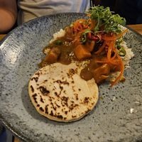 Sweet potato curry at The Valley Hotel in Holyhead
