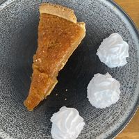 Vegan treacle tart was delicious! I had Shepherds pie and hubby had Mushroom Stroganoff off the vegan part of the menu. Mine was so filling but hubby needed chips with his   at The Valley Hotel in Holyhead