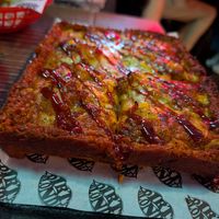 Vegan BBQ pixza at Dirty Blondes in Blackpool