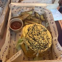 Funny crispy burger  at Flower Burger - I Gigli in Campi Bisenzio