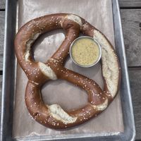 Giant German Pretzel w/ Mustard  at Community Beer Co in Dallas