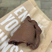 Chocolate and banana   at Las Muns in San Sebastian