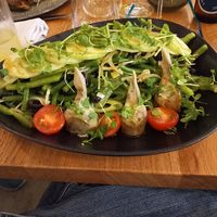Salad nicoise vegan at Les Archives in Poitiers