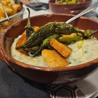 Capriata di favetta con verdure e friggitelli at Miseria e Nobiltà  in Taranto