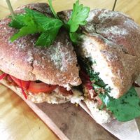 veggie burger at Mana Kai in Busselton