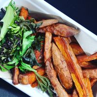 Kumara chips take away (sweet potato) at Mana Kai in Busselton