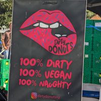 Signage at Dirty Donuts in Wellington