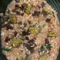 Beetroot risotto with candied walnuts  at Jojoes in Bendigo