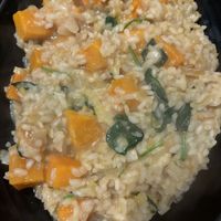 Pumpkin risotto   at Jojoes in Bendigo