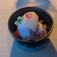 Lime and lychee sorbet at Mekong in Whistler