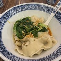 Dan Dan no pork with thick noodles   at Noodle Arts in Vancouver