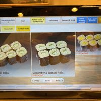 Vegan Options (Cucumber Rolls, Pickle Rolls)  at Kaiten Zushi Misaki 回転寿司・みさき in Kamakura