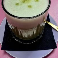 Vanilla matcha latte at La Fabrique  in Roermond