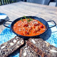 Shakshuka (without traum and without egg) at MEERSATT - Café & Bar in Sankt Peter-ording