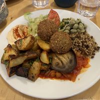 Mezze bowl  at Old Fire Station x Damascus Rose Kitchen in Oxford