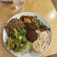 Mezze plate  at Old Fire Station x Damascus Rose Kitchen in Oxford