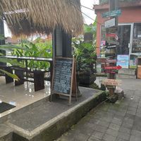 Its at the end of a small walkway that had a waterway on the right side at Papege S Warung in Ubud