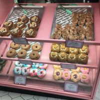 1/2 vegan selection, clearly stated which ones at WhoCult Coffee + Donuts in Newport