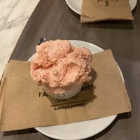 Strawberry sorbet (5,90€)  at Robert's Coffee in Helsinki