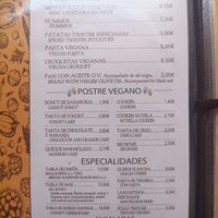 Carta at Restaurante El Patio de Enmedio in Gran Canaria