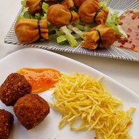 The Croquetes And The Saquitos Vetales at Restaurante El Patio de Enmedio in Gran Canaria