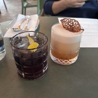 ube drink and coconut holiday drink   at Kaya in Orlando