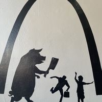 Art  at Vegan Deli and Butcher in St Louis