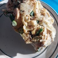 maine lobster roll at Vegan Deli and Butcher in St Louis