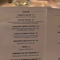 Vegan menü  at Papillon in Berlin