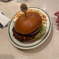Black beans veggie burger 🍔   at Mel's Drive-In - 4th & Mission in San Francisco