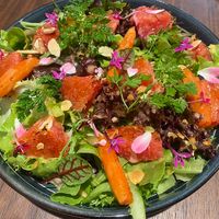Caramel Grapefruit and Marmalade Carrot Salad  at Root Kitchen in Taipei