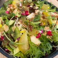 Mixed fruit salad with vinaigrette   at Root Kitchen in Taipei