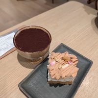 Tiramisu n chestnut cake at Root Kitchen in Taipei