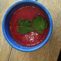 Soupe de fraise à la menthe at Bistrot 1954 in Plougonvelin