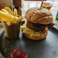 No Chicken Burger at Papa Joe's in Schladming